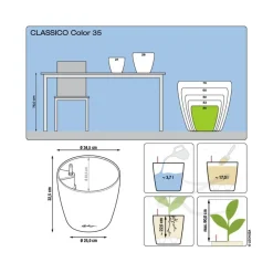 LECHUZA® CLASSICO Color, All-in-One-Set