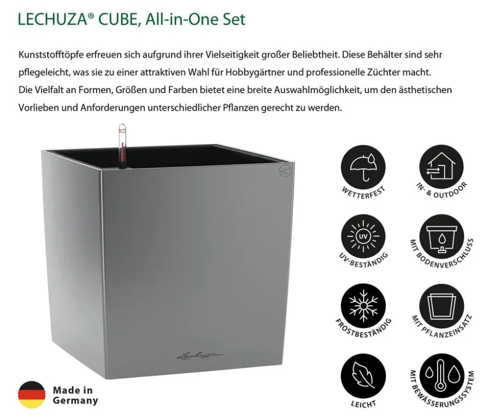 LECHUZA® CUBE, All-in-One Set