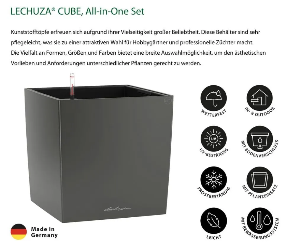 LECHUZA® CUBE, All-in-One Set