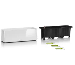 LECHUZA® CUBE Glossy Triple, All-in-One Set, 40 cm
