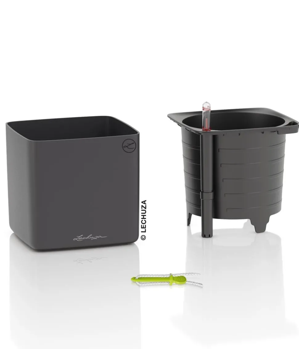 LECHUZA® CUBE Premium, All-in-One Set, matt