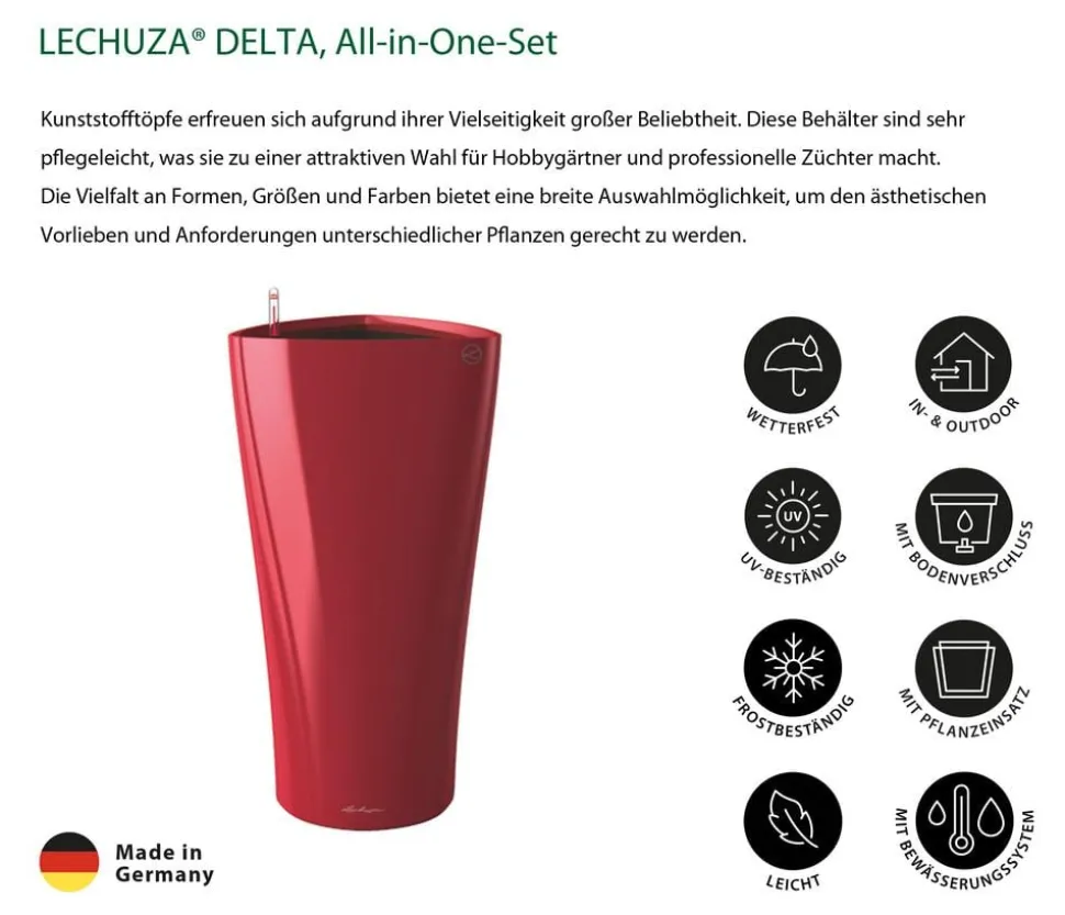 LECHUZA® DELTA, All-in-One-Set
