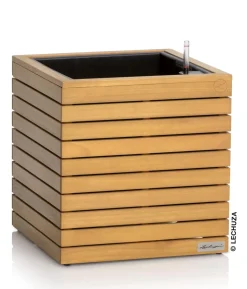 LECHUZA® Holz-Kasten PALO Natural Wood 45, quadratisch