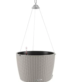 LECHUZA® Kunststoff-Hängeampel Nido Cottage inkl. Pflanzeinsatz, rund, ca. Ø36,3/H24,2 cm