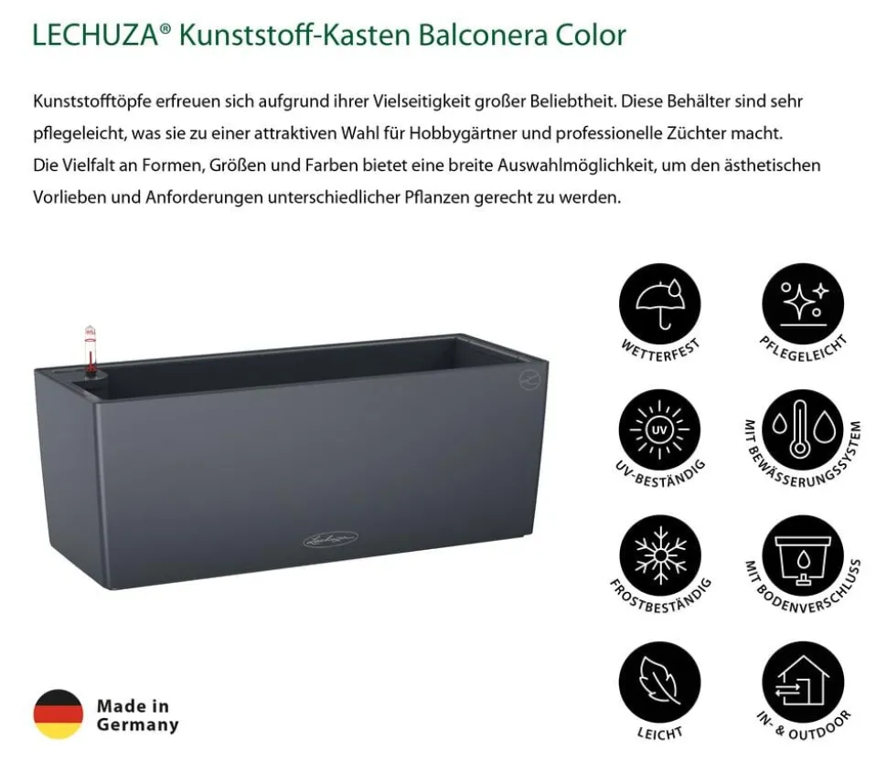 LECHUZA® Kunststoff-Kasten Balconera Color, rechteckig