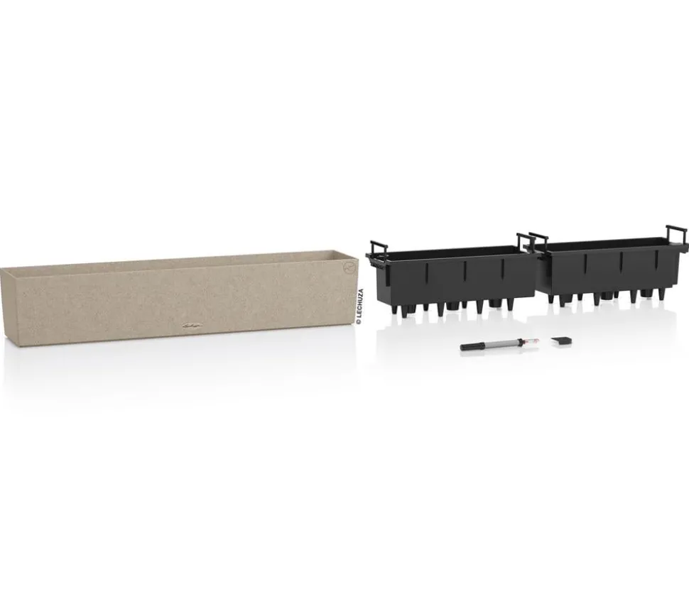 LECHUZA® Kunststoff-Kasten Balconera Stone, rechteckig