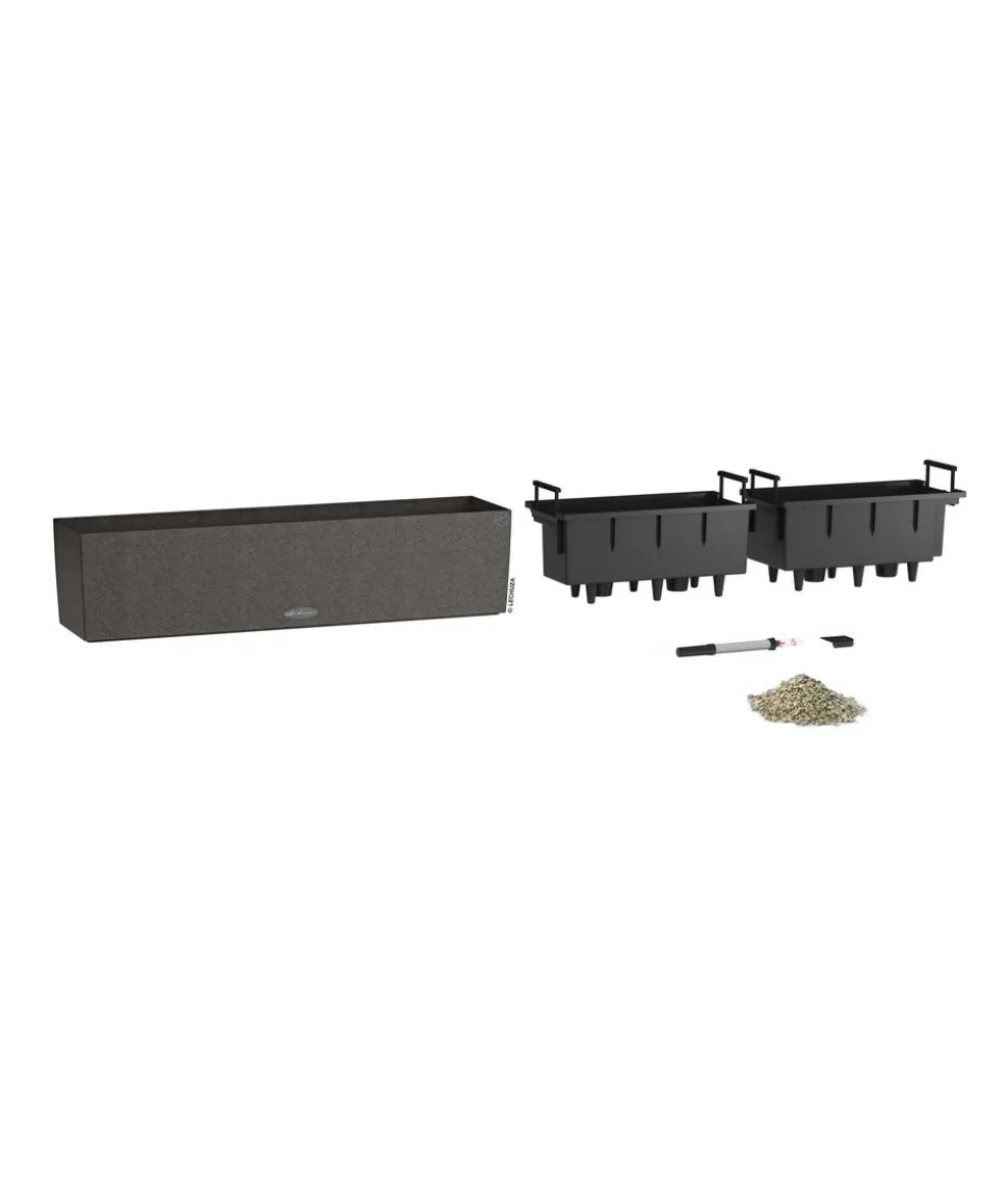 LECHUZA® Kunststoff-Kasten Balconera Stone, rechteckig