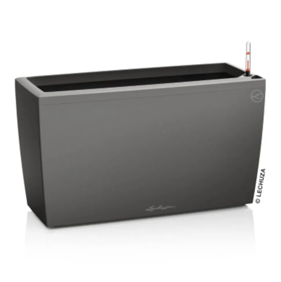 LECHUZA® Kunststoff-Kasten CARARO All-in-One-Set, rechteckig, ca. B75/H43/T30 cm