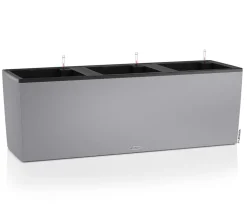 LECHUZA® Kunststoff-Kasten Trio Stone inkl. Pflanzeinsatz, rechteckig, ca. B132,5/H46,5/T44,5 cm