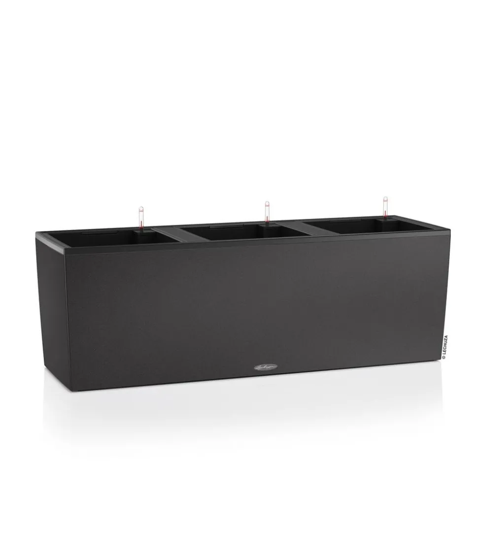 LECHUZA® Kunststoff-Kasten Trio Stone, rechteckig, ca. B100/H34,5/T32,5 cm