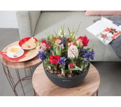 LECHUZA® Kunststoff-Schale 'Cubeto Stone', rund