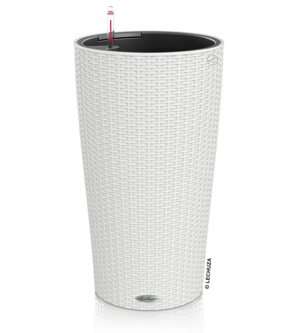 LECHUZA® Kunststoff-Säule Cilindro Cottage inkl. Pflanzeinsatz, konisch