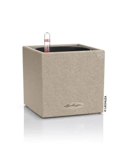 LECHUZA® Kunststoff-Topf Canto Stone, eckig, ca. B14/H13,5/T14 cm
