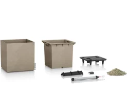 LECHUZA® Kunststoff-Topf Canto Stone, quadratisch