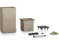 LECHUZA® Kunststoff-Topf Canto Stone, quadratisch