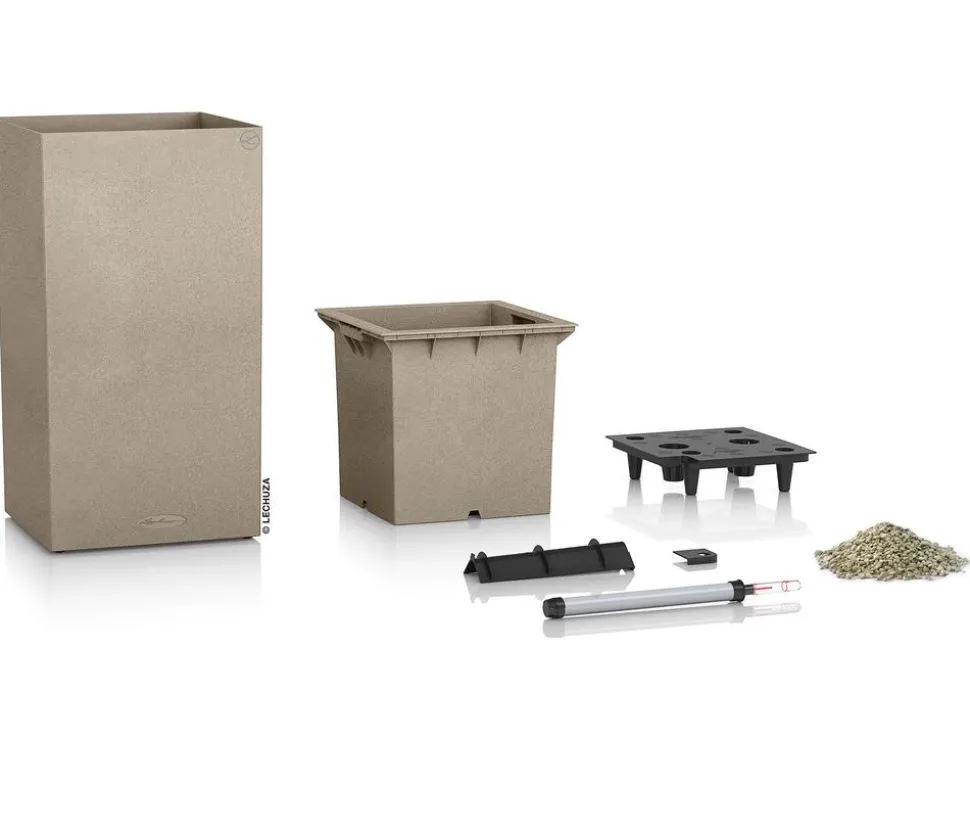 LECHUZA® Kunststoff-Topf Canto Stone, quadratisch