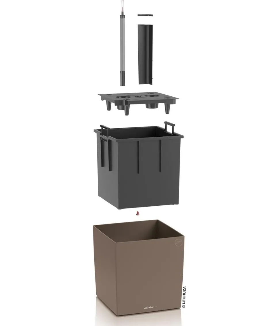 LECHUZA® Kunststoff-Topf Cube, rechteckig