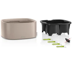 LECHUZA® Kunststoff-Topf PILA Color Stick-System, quadratisch, ca. B35/H16,6/T35 cm