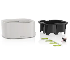 LECHUZA® Kunststoff-Topf PILA Color Stick-System, quadratisch, ca. B35/H16,6/T35 cm