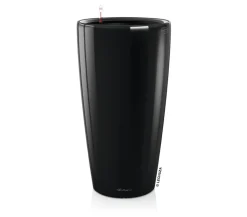 LECHUZA® Rondo hochglanz All-in-One-Set, schwarz, 15749