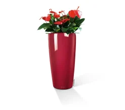 LECHUZA® Rondo hochglanz All-in-One-Set, scarlet rot, 15759