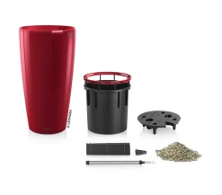 LECHUZA® Rondo hochglanz All-in-One-Set, scarlet rot, 15759