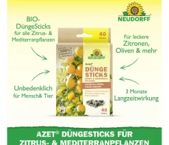 Neudorff Azet® Düngesticks für Zitrus- & Mediterranpflanzen, 40 Stk.