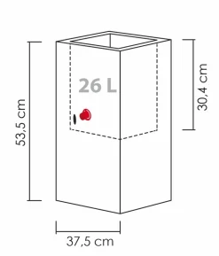 Scheurich Kunststoff-Topf Muretto High, quadratisch