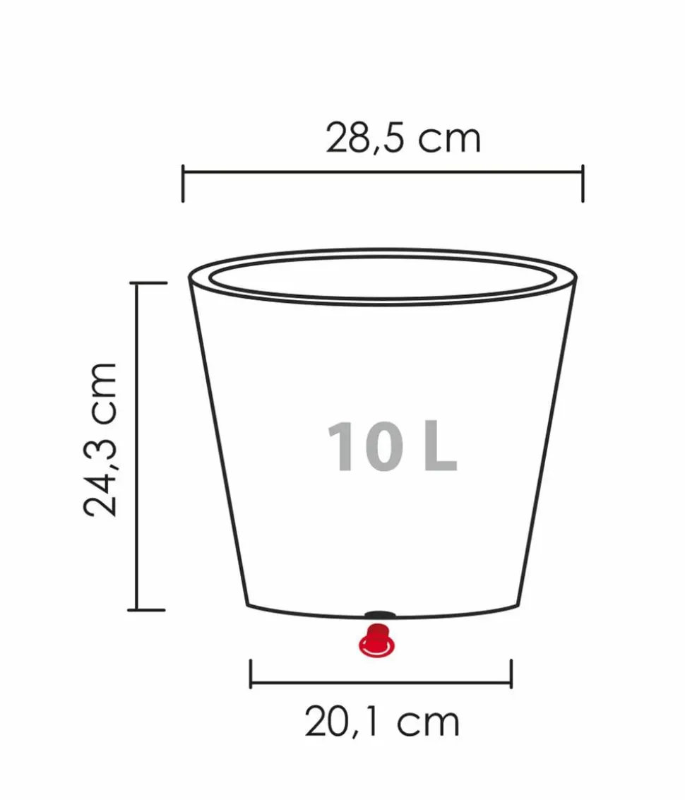 Scheurich Kunststoff-Topf C-Cone, rund