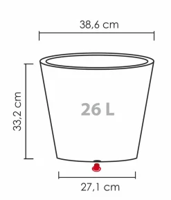 Scheurich Kunststoff-Topf C-Cone, rund