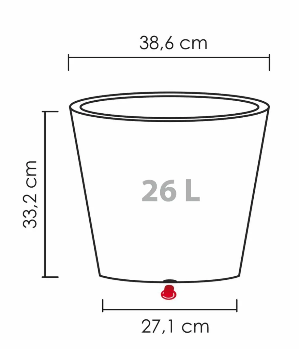 Scheurich Kunststoff-Topf C-Cone, rund