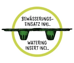 Scheurich Kunststoff-Topf Groove+, rund, ca. Ø28,5/H26 cm