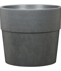 Scheurich Kunststoff-Topf Groove+, rund, ca. Ø28,5/H26 cm