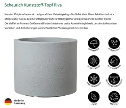 Scheurich Kunststoff-Topf Riva, rund