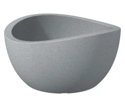Scheurich Kunststoff-Topf Wave Globe, rund, ca. Ø39,3/H21 cm