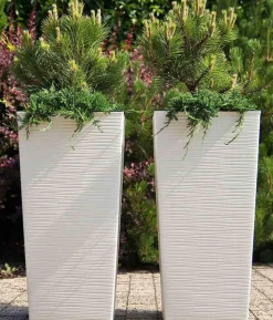 Siena Garden Kunststoff-Säule Eco Nizza, konisch, ca. B40/H75/T40 cm