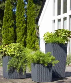 Siena Garden Kunststoff-Säule ECO Nizza, konisch, ca. B30/H57/T30 cm