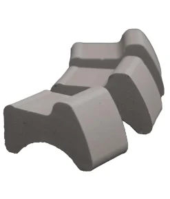 Spang Terrakotta-Füßchen, ca. B6,5/H3,8/T4 cm, 3 Stk.