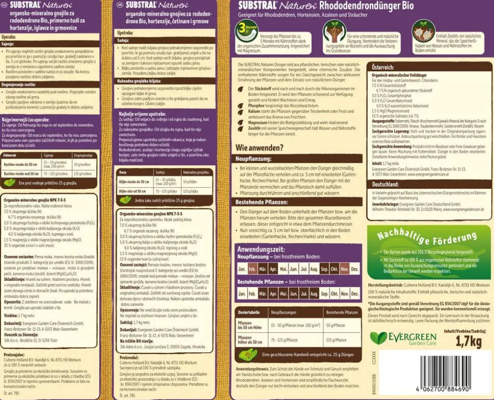Substral® Naturen® Rhododendrondünger Bio, 1,7 kg