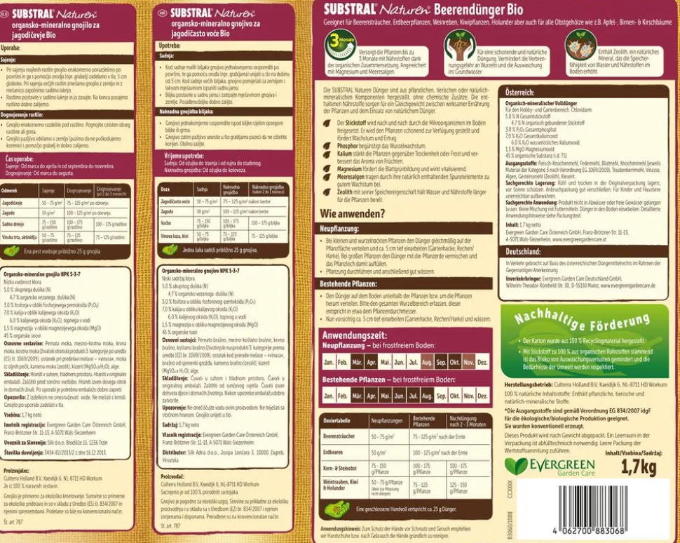 Substral® Naturen® Beerendünger Bio, 1,7 kg