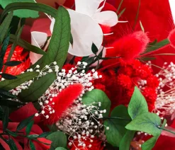 Trockenblumenbouquet Primavera, rot