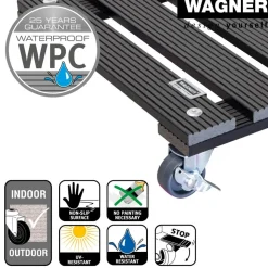 Wagner WPC-Pflanzroller, ca. B29/H7/T29 cm